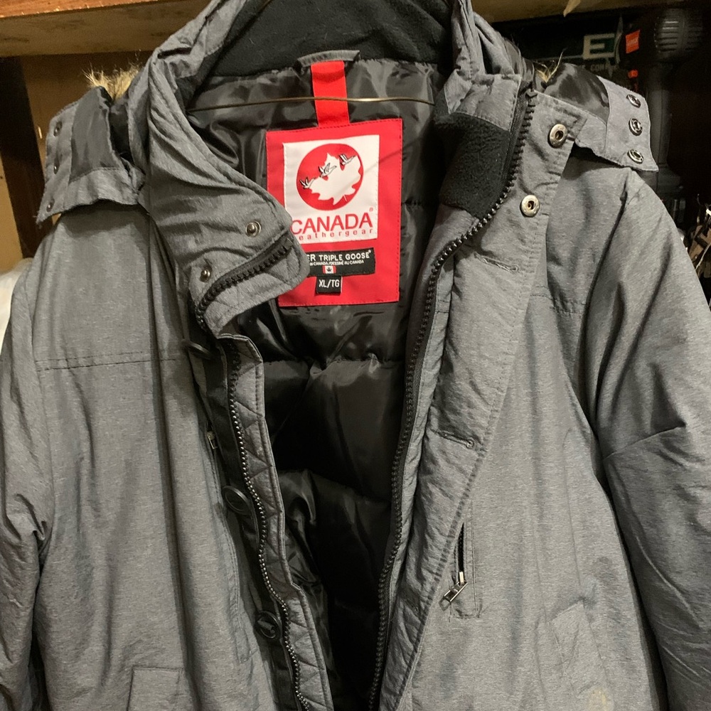 Canada Weathergear Super Triple Goose Faux Fur Twill Parka Jacket -